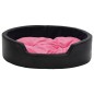 vidaXL Hundebett Schwarz-Pink 99x89x21 cm Plüsch und Kunstleder vidaXL Hundebett Schwarz-Pink 99x89x21 cm Plüsch und Kunstleder