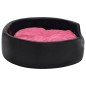 vidaXL Hundebett Schwarz-Pink 99x89x21 cm Plüsch und Kunstleder vidaXL Hundebett Schwarz-Pink 99x89x21 cm Plüsch und Kunstleder
