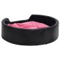 vidaXL Hundebett Schwarz-Pink 99x89x21 cm Plüsch und Kunstleder vidaXL Hundebett Schwarz-Pink 99x89x21 cm Plüsch und Kunstleder