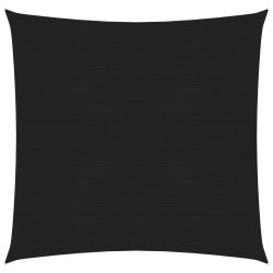vidaXL Sonnensegel 160 g/m² Schwarz 4,5x4,5 m HDPE