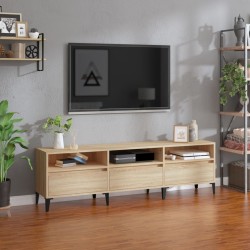vidaXL TV-Schrank Sonoma-Eiche 150x30x44,5 cm Holzwerkstoff