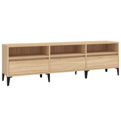 vidaXL TV-Schrank Sonoma-Eiche 150x30x44,5 cm Holzwerkstoff