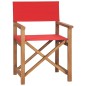 vidaXL Regiestühle 2 Stk. Klappbar Rot Massivholz Teak vidaXL Regiestühle 2 Stk. Klappbar Rot Massivholz Teak
