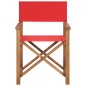 vidaXL Regiestühle 2 Stk. Klappbar Rot Massivholz Teak vidaXL Regiestühle 2 Stk. Klappbar Rot Massivholz Teak