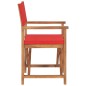 vidaXL Regiestühle 2 Stk. Klappbar Rot Massivholz Teak vidaXL Regiestühle 2 Stk. Klappbar Rot Massivholz Teak