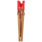 vidaXL Regiestühle 2 Stk. Klappbar Rot Massivholz Teak vidaXL Regiestühle 2 Stk. Klappbar Rot Massivholz Teak