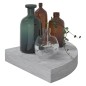 vidaXL Eck-Wandregal 2 Stk. Betongrau 25x25x3,8 cm MDF vidaXL Eck-Wandregal 2 Stk. Betongrau 25x25x3,8 cm MDF