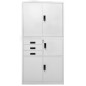 vidaXL Büroschrank Hellgrau 90x40x180 cm Stahl vidaXL Büroschrank Hellgrau 90x40x180 cm Stahl