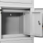 vidaXL Büroschrank Hellgrau 90x40x180 cm Stahl vidaXL Büroschrank Hellgrau 90x40x180 cm Stahl