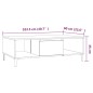 vidaXL Couchtisch Braun Eichen-Optik 103,5x60x35 cm Holzwerkstoff vidaXL Couchtisch Braun Eichen-Optik 103,5x60x35 cm Holzwerkstoff