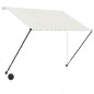 vidaXL Einziehbare Markise mit LED 150×150 cm Creme vidaXL Einziehbare Markise mit LED 150×150 cm Creme