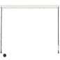 vidaXL Einziehbare Markise mit LED 150×150 cm Creme vidaXL Einziehbare Markise mit LED 150×150 cm Creme