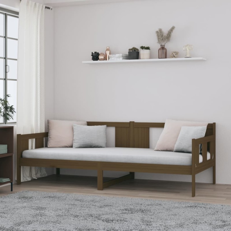 vidaXL Tagesbett Honigbraun Massivholz Kiefer 90x200 cm vidaXL Tagesbett Honigbraun Massivholz Kiefer 90x200 cm