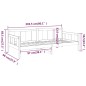 vidaXL Tagesbett Honigbraun Massivholz Kiefer 90x200 cm vidaXL Tagesbett Honigbraun Massivholz Kiefer 90x200 cm
