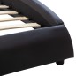 Bettgestell mit LED Schwarz Kunstleder 120x200 cm Bettgestell mit LED Schwarz Kunstleder 120x200 cm