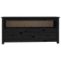 vidaXL TV-Schrank Schwarz 114x35x52 cm Massivholz Kiefer vidaXL TV-Schrank Schwarz 114x35x52 cm Massivholz Kiefer