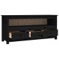 vidaXL TV-Schrank Schwarz 114x35x52 cm Massivholz Kiefer vidaXL TV-Schrank Schwarz 114x35x52 cm Massivholz Kiefer