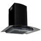 vidaXL Dunstabzugshaube Wandmontage Edelstahl 756 m³/h 60 cm Schwarz vidaXL Dunstabzugshaube Wandmontage Edelstahl 756 m³/h 60 cm Schwarz