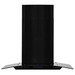 vidaXL Dunstabzugshaube Wandmontage Edelstahl 756 m³/h 60 cm Schwarz