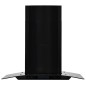 vidaXL Dunstabzugshaube Wandmontage Edelstahl 756 m³/h 60 cm Schwarz vidaXL Dunstabzugshaube Wandmontage Edelstahl 756 m³/h 60 cm Schwarz