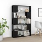 vidaXL Bücherregal Raumteiler Schwarz 100x24x155 cm Holzwerkstoff vidaXL Bücherregal Raumteiler Schwarz 100x24x155 cm Holzwerkstoff