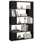 vidaXL Bücherregal Raumteiler Schwarz 100x24x155 cm Holzwerkstoff vidaXL Bücherregal Raumteiler Schwarz 100x24x155 cm Holzwerkstoff