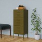 vidaXL Lagerschrank Olivgrün 42,5x35x101,5 cm Stahl vidaXL Lagerschrank Olivgrün 42,5x35x101,5 cm Stahl
