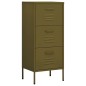 vidaXL Lagerschrank Olivgrün 42,5x35x101,5 cm Stahl vidaXL Lagerschrank Olivgrün 42,5x35x101,5 cm Stahl