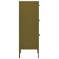 vidaXL Lagerschrank Olivgrün 42,5x35x101,5 cm Stahl vidaXL Lagerschrank Olivgrün 42,5x35x101,5 cm Stahl