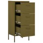 vidaXL Lagerschrank Olivgrün 42,5x35x101,5 cm Stahl vidaXL Lagerschrank Olivgrün 42,5x35x101,5 cm Stahl