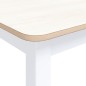 vidaXL Esstisch Weiß und Braun 114x71x75 cm Gummiholz Massiv vidaXL Esstisch Weiß und Braun 114x71x75 cm Gummiholz Massiv