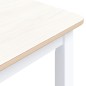 vidaXL Esstisch Weiß und Braun 114x71x75 cm Gummiholz Massiv vidaXL Esstisch Weiß und Braun 114x71x75 cm Gummiholz Massiv