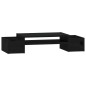 vidaXL Monitorständer Schwarz 70x27,5x15 cm Massivholz Kiefer vidaXL Monitorständer Schwarz 70x27,5x15 cm Massivholz Kiefer