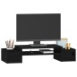 vidaXL Monitorständer Schwarz 70x27,5x15 cm Massivholz Kiefer vidaXL Monitorständer Schwarz 70x27,5x15 cm Massivholz Kiefer