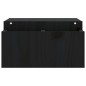 vidaXL Monitorständer Schwarz 70x27,5x15 cm Massivholz Kiefer vidaXL Monitorständer Schwarz 70x27,5x15 cm Massivholz Kiefer