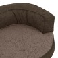 vidaXL Hundematratze Ergonomisch 75x53 cm Leinenoptik Fleece Braun vidaXL Hundematratze Ergonomisch 75x53 cm Leinenoptik Fleece Braun
