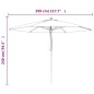 vidaXL Sonnenschirm mit Holzmast Bordeauxrot 299x240 cm vidaXL Sonnenschirm mit Holzmast Bordeauxrot 299x240 cm