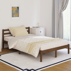 vidaXL Massivholzbett Kiefer 120x200 cm Honigbraun