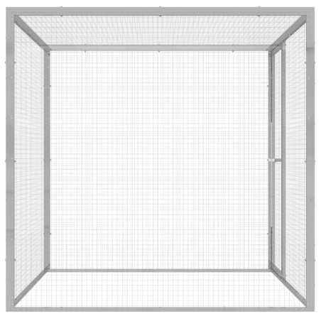 vidaXL Katzenkäfig 1,5x1,5x1,5 m Verzinkter Stahl  