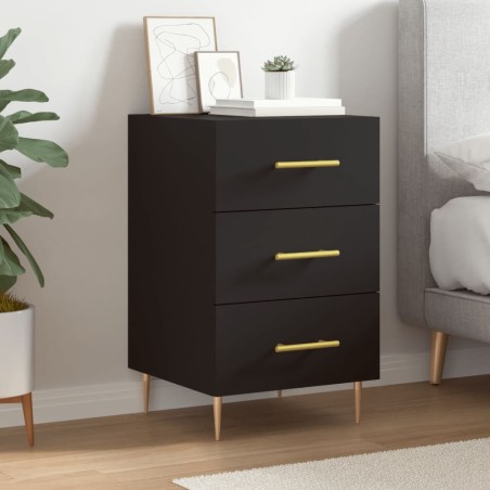 vidaXL Nachttisch Schwarz 40x40x66 cm Holzwerkstoff