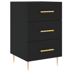 vidaXL Nachttisch Schwarz 40x40x66 cm Holzwerkstoff
