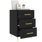 vidaXL Nachttisch Schwarz 40x40x66 cm Holzwerkstoff vidaXL Nachttisch Schwarz 40x40x66 cm Holzwerkstoff