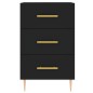 vidaXL Nachttisch Schwarz 40x40x66 cm Holzwerkstoff vidaXL Nachttisch Schwarz 40x40x66 cm Holzwerkstoff