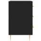 vidaXL Nachttisch Schwarz 40x40x66 cm Holzwerkstoff vidaXL Nachttisch Schwarz 40x40x66 cm Holzwerkstoff