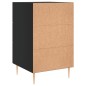 vidaXL Nachttisch Schwarz 40x40x66 cm Holzwerkstoff vidaXL Nachttisch Schwarz 40x40x66 cm Holzwerkstoff