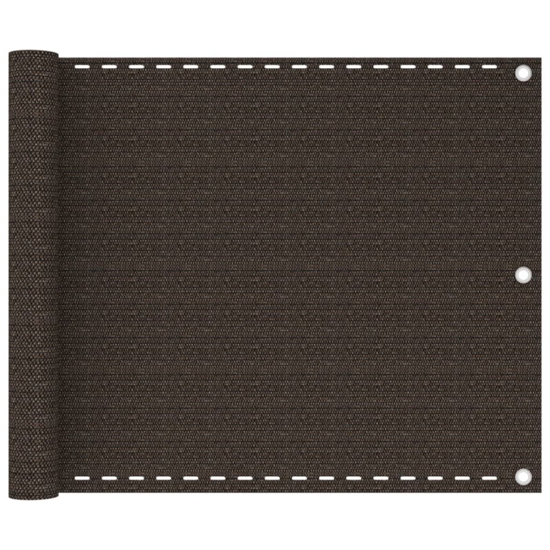 vidaXL Balkon-Sichtschutz Braun 75x500 cm HDPE vidaXL Balkon-Sichtschutz Braun 75x500 cm HDPE