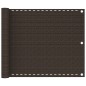 vidaXL Balkon-Sichtschutz Braun 75x500 cm HDPE vidaXL Balkon-Sichtschutz Braun 75x500 cm HDPE