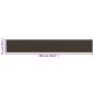 vidaXL Balkon-Sichtschutz Braun 75x500 cm HDPE vidaXL Balkon-Sichtschutz Braun 75x500 cm HDPE
