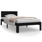 vidaXL Massivholzbett Schwarz Kiefer 90x200 cm vidaXL Massivholzbett Schwarz Kiefer 90x200 cm