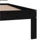 vidaXL Massivholzbett Schwarz Kiefer 90x200 cm vidaXL Massivholzbett Schwarz Kiefer 90x200 cm